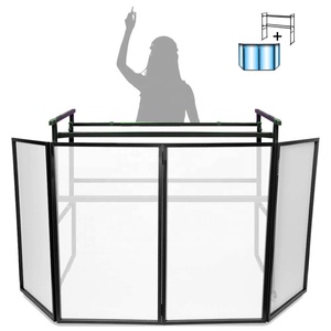 Electromarket Mesa de <span class=keywords><strong>DJ</strong></span> de 4 pies con Soporte Plegable, Pantalla de Iluminación para <span class=keywords><strong>DJ</strong></span> de Discoteca, Cabina de 4 Paneles - Product Image 3