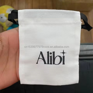 Оптовые мягкие мешочки на завязках из перерабатываемого холщового хлопка на заказ по фабричной цене для колец и обуви - Product Image 1