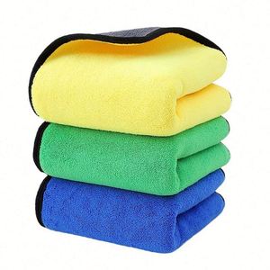 Serviettes de cuisine en microfibre corail 600 g/m² super absorbantes pour un séchage rapide, chiffons en microfibre pour le nettoyage et le detailing automobile, carrées et douces - Product Image 2
