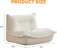 Fauteuil compressible, canapé paresseux, chaise individuelle Tatami, mobilier de luxe pour salon, chambre, maison, hôtel