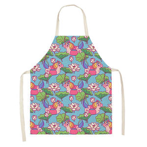 Tabliers à dos nu ajustables 100% coton, lin, cuisine, jardin, personnalisés pour les femmes. - Product Image 5