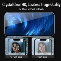 Protection d'objectif d'appareil photo en verre trempé 2.5D HD transparent 9H anti-rayures et étanche pour iPhone 12 13 14 15 16 17 18 Pro Max Plus Air
