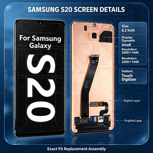 หน้าจอแสดงผลสำหรับ <span class=keywords><strong>Samsung</strong></span> Galaxy S20 <span class=keywords><strong>4G</strong></span> 5G แบบ Incell พร้อมจอ LCD และระบบสัมผัส  ชุดประกอบหน้าจอสัมผัสสำหรับโทรศัพท์มือถือ - Product Image 3