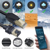 Câble Ethernet RJ45 pour Starlink V4 Mini, étanche, CAT6, protection contre les courts-circuits, câble réseau haute vitesse 1200 Mbps, 5 m