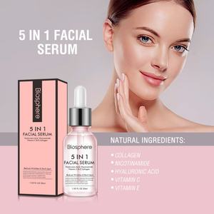 Sérum facial éclaircissant Biosphère 5 en 1, anti-âge, hydratant, vitamine C, niacinamide, soin de la peau, sérum de beauté - Product Image 4
