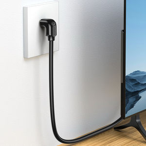 Câble <span class=keywords><strong>HDMI</strong></span> à angle droit haute vitesse SAMZHE 4K/60Hz 3D, câble numérique HD avec connecteur coudé à 90 degrés pour projecteur d'affichage - Product Image 3