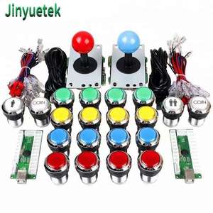 Kit de Joystick Arcade DIY al por Mayor JY con Placa Codificadora USB, Botones y Joystick Cromados para Juegos de PC/MAME/<span class=keywords><strong>PS3</strong></span> - Product Image 2
