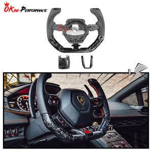 <span class=keywords><strong>Volante</strong></span> de Fibra de Carbono Personalizado en Forma de F1 para <span class=keywords><strong>Lamborghini</strong></span> Huracán LP610 y LP580 y EVO 2014-2025 - Product Image 1