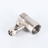 Robinet à bille en acier inoxydable 304 de haute qualité, 3/8'', marque OEM, pour eau froide, accessoires de robinetterie pour cuisine et salle de bain, rotation à 360°, 5