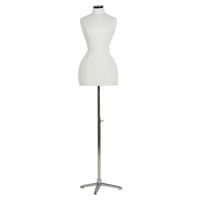 Mannequin de couturière en PE pour femme, buste supérieur, forme de robe pour l'affichage de costumes professionnels, vente chaude
