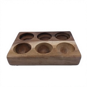 Support rectangulaire en bois de qualité supérieure pour verres, étagère de rangement artisanale pour vaisselle de cuisine, style rustique - Product Image 1