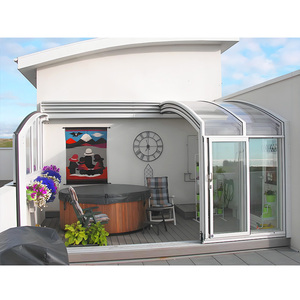 Aanpasbare Luxe Sunhouse Intrekbaar Aluminium Gehard Glas 4 Seizoen Serre Tuin Glazen Huizen Voor Hotelgebruik - Product Image 6