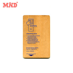 RFID Hotel Holz Bambus Schlüssel karte 13,56 MHz HF-Chips - Product Image 4