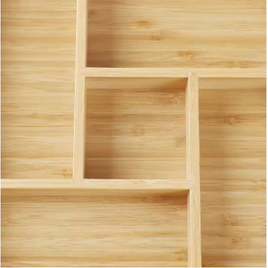 Bamboo Drawer Storage Box Rectangle Office Organizer <b>Study</b> <b>Desk</b> Organizer 1L Capacity Tidy Stationery Storage - Product Image 3