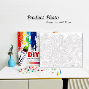 Digital Oil Painting Kit sunflower Handmade DIY Coloring Children's Acrylic Paint by Number Kits for Adults Beginners - Product Image 2