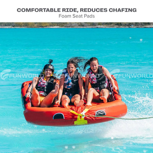 Offre Spéciale d'usine eau remorquables eau gonflable flottant remorquable 2 personnes gonflable grand Sport nautique <span class=keywords><strong>Tube</strong></span> remorquable <span class=keywords><strong>pour</strong></span> la navigation de plaisance - Product Image 6