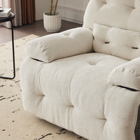 Fauteuil inclinable de loisir surdimensionné à un siège en bois moderne sans ODM OEM pour salon