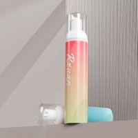 Bouteille à bulles moussantes en plastique personnalisée de 50 ml, bouteille de nettoyant pour le visage de 40 ml, 60 ml, emballage pour soins de la peau de 100 ml, bouteille à pompe à mousse de 80 ml