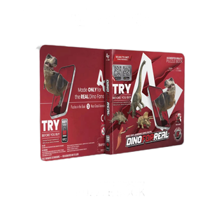 Giáo Dục Học Tập Đồ Chơi Với Điện Thoại Di Động Nhận Dạng Khủng Long Mô Phỏng Cảnh 5 Bộ Nhập Vai AR Câu Đố Cuốn Sách Cho Trẻ Em - Product Image 1