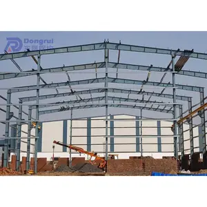 Bâtiment d'entrepôt de fabrication de structure en acier doux galvanisé à deux étages