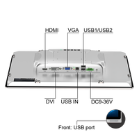Moniteur industriel tactile capacitif LCD étanche Full HD avec écran industriel de 17 pouces CNC