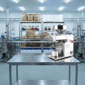 वाणिज्यिक इलेक्ट्रिक नारियल बादाम तेल प्रेस मशीन पूर्ण स्वचालित नई 304 स्टेनलेस स्टील 7 kg/h क्षमता उच्च उपज - Product Image 6