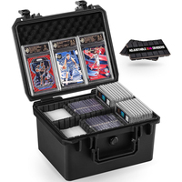 Boîte de rangement pour cartes de sport en plastique rigide imperméable, personnalisée, pour cartes de collection classées PSA, boîte de protection pour le transport