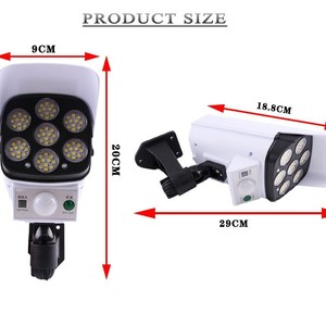 Luz de vigilancia para exteriores con energía solar y sensor de movimiento humano, 77 bombillas LED para iluminación de seguridad en el hogar - Product Image 4