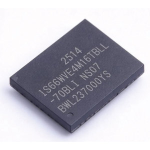 IS66WVE4M16TBLL-70BLI ซัพพลายเออร์ชิ้นส่วนอิเล็กทรอนิกส์ของแท้ หน่วยความจำ 64Mbit TFBGA-48(6x8) มาตรฐาน RoHS - Product Image 1