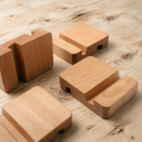 Support de Téléphone Portable en Bois de Hêtre Massif, Vente en Gros Usine, Support de Bureau Exquis pour Décoration de Table à Domicile ou au Bureau