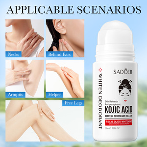 Marque privée Acide kojique Déodorant à bille Antisudorifique 50ml Parfum naturel Baume Bâton Parfum Déodorant Avec Parfum
