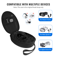 Étui de transport universel antichoc pour casque VR, sac de rangement de voyage pour Steam Deck Frame/Meta Quest/lunettes et manettes VR