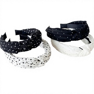 Top Selling Elegant Wave Dot Wide Headband Fashion Hair <b>Accessory</b> for <b>Wedding</b> Party Office and Casual Wear for Sale - Product Image 2