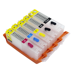 5 cái PGI-250 CLI-251 mực bơm lại Cartridge với Arc <span class=keywords><strong>chip</strong></span> tương thích cho <span class=keywords><strong>Canon</strong></span> ip7220 ip8720 <span class=keywords><strong>mx922</strong></span> MX722 ix6820 mg5420 máy in - Product Image 2