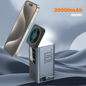 Batterie externe 100W avec charge sans fil Type-C 2 en 1 Chargeur magnétique rapide Affichage LED Alliage d'aluminium - Product Image 3