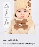 Bonnet bébé en acrylique chaud, tricoté, coupe-vent, unisexe, pour nourrissons de 6 mois à 4 ans