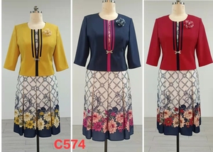 Nouvelle robe décontractée de style turc, imprimée, respirante, longueur genou, grande taille, pour femmes africaines - Product Image 6
