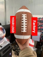Ballon de football américain personnalisé en usine, haute adhérence, durable, service OEM pour marques, fournisseur en gros, partenariat professionnel des marques