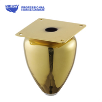 Accesorios para Muebles Wejoy, Patas de Muebles Modernas de Metal Dorado, Patas de Sofá Doradas