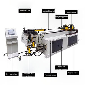 Machine à cintrer de tuyau semi-automatique tridimensionnelle de forme complexe pour les pièces d'auto commandées par PLC en aluminium d'acier inoxydable - Product Image 2