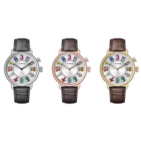 Nouvelle montre mécanique multifonctionnelle unique et créative à engrenages apparents, avec mouvement à heures sautantes et boîtier de mouvement apparent