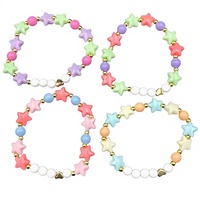 Bracelet perlé étoile à cinq branches coloré pour enfants, cadeau d'amitié, lettre anglaise, pour les meilleures ventes, BIG SIS