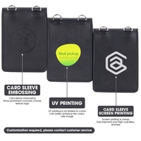 Lanière en PU de haute qualité avec porte-carte d'identité, porte-clés personnalisable pour équipe de football, cadeau premium pour les fans