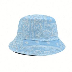 2021 New Paisley Flower Print Reversible Fisherman Cap Bucket <b>Hat</b> <b>for</b> Spring Autumn Hip Hop Street Fashion Headwear - Product Image 4