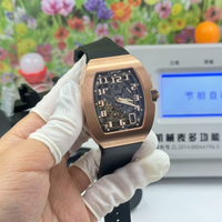 Montre mécanique automatique de luxe pour homme 6701, boîtier en titane, tourbillon, cadran en cristal saphir, bracelet en caoutchouc