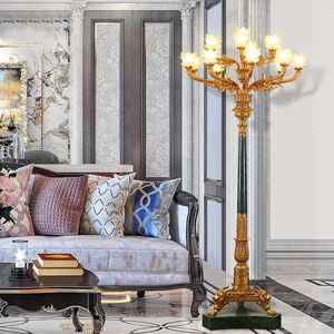 Tutto rame francese decerato rame marmo <span class=keywords><strong>lampada</strong></span> <span class=keywords><strong>da</strong></span> <span class=keywords><strong>terra</strong></span> Villa lusso soggiorno Hall <span class=keywords><strong>faro</strong></span> illuminazione <span class=keywords><strong>da</strong></span> giardino in stile europeo - Product Image 4