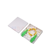 Prise murale en Fiber optique FTTH, 1 2 4 ports, plaque faciale, fixation murale
