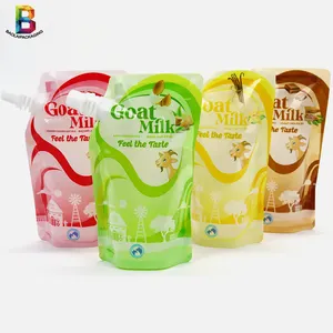 Customized 1L 3L 5L liquid soap laundry detergent bag spout pouch flexible plastic packaging