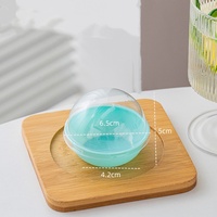 Boîte d'emballage en plastique transparent pour macarons, mini boîte ronde pour pâtisserie, vente en gros