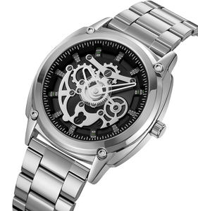 Reloj de cuarzo de lujo para hombre, diseño de esfera única, reloj resistente al agua con caja de aleación con correa de acero inoxidable y cristal - Product Image 4